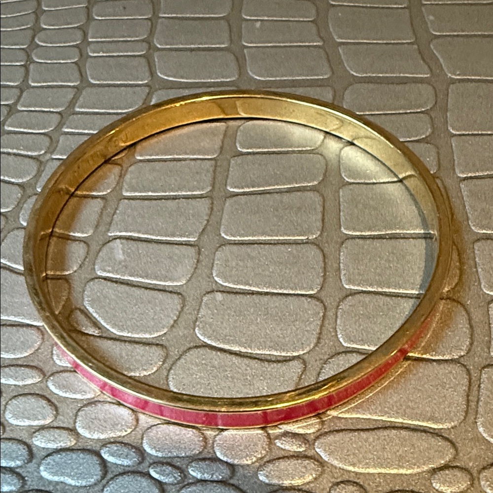 Set of three kate spade Gold, Purple, and Cream Bow Bangle Bracelets - Picture 4 of 6